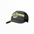 Cap Charcoal Stripe Trucker