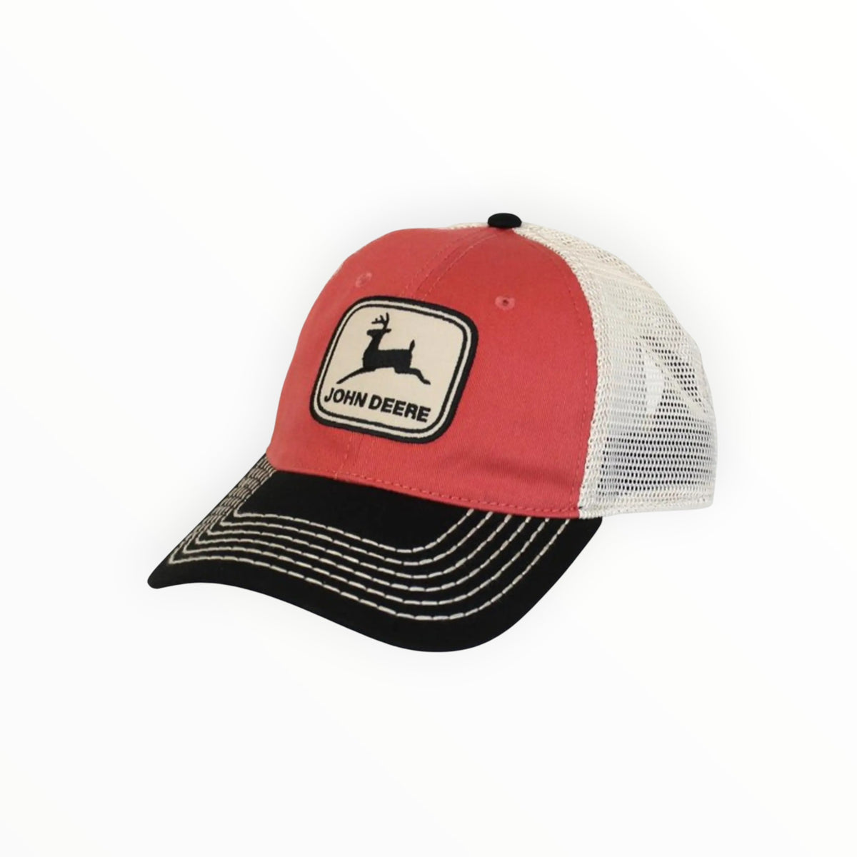 Cap Red & Black Patch Trucker