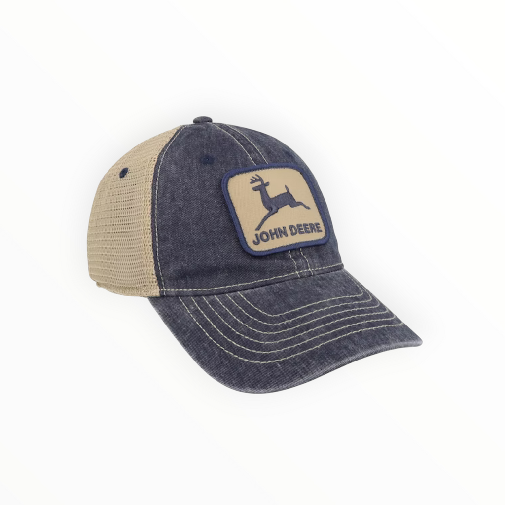 Vintage Navy & Khaki Mesh Cap
