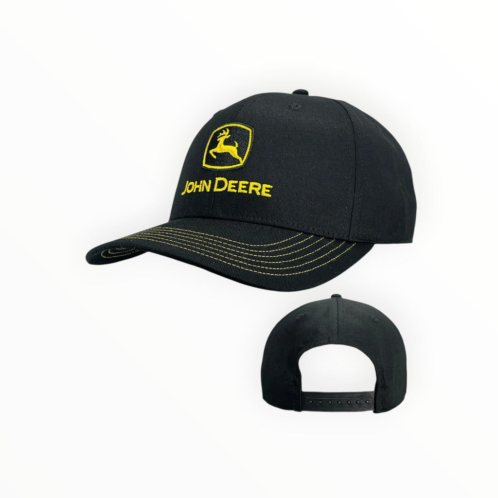 Cap Black with Yellow Stitching