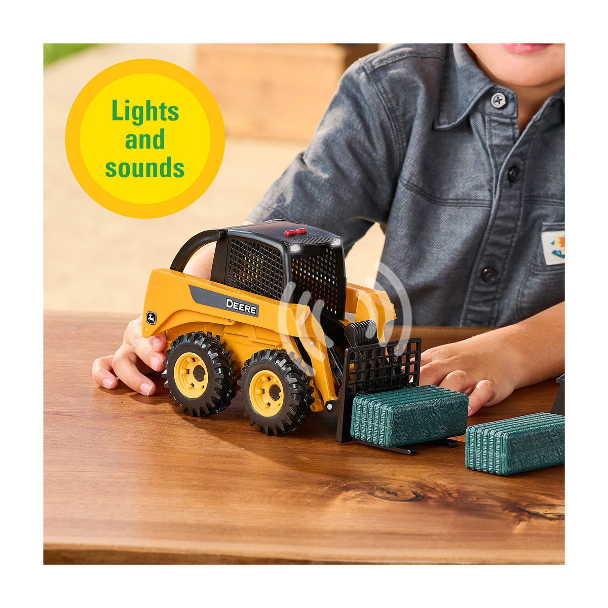 1:16 Big Farm Skid Steer Loader Set