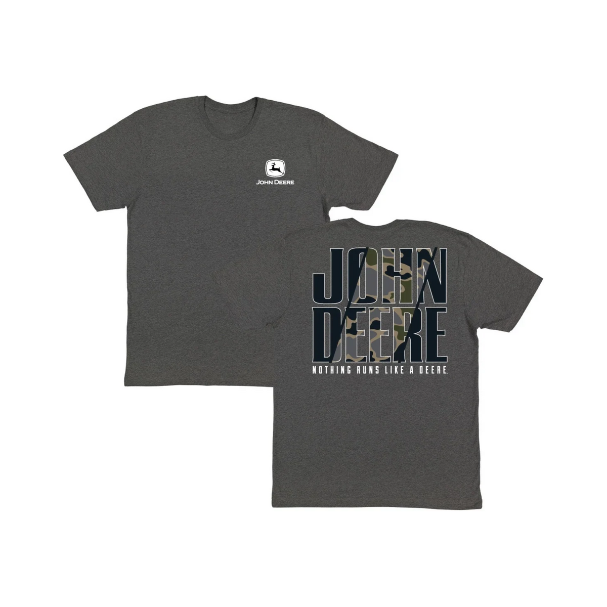 GREY/BLUE TEE CAMO LOGO