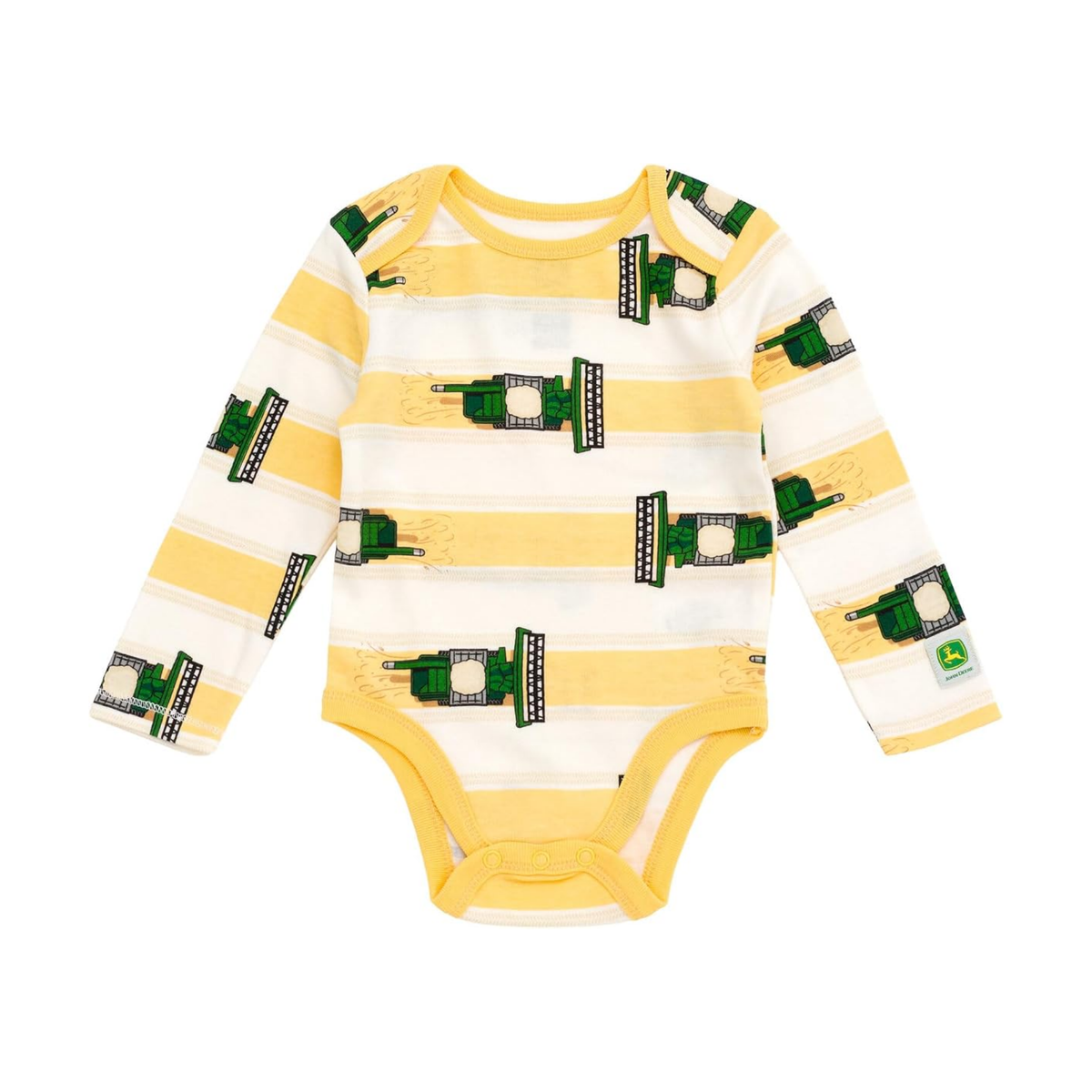 BABYGROW LS YELLOW STRIPE