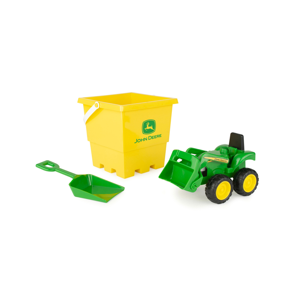 Sand Bucket with Green Tractor
