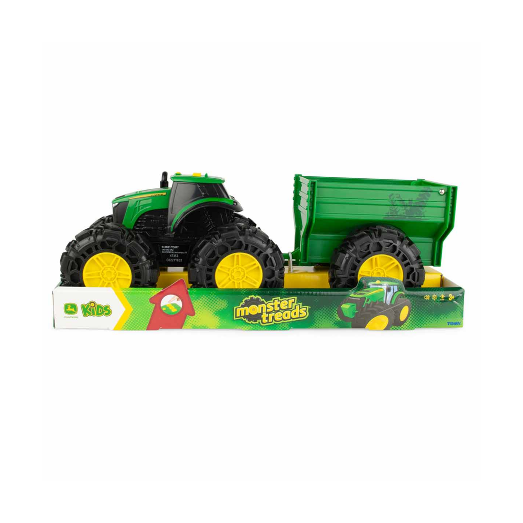 Monster Treads Lights & Sounds Tractor with Wagon