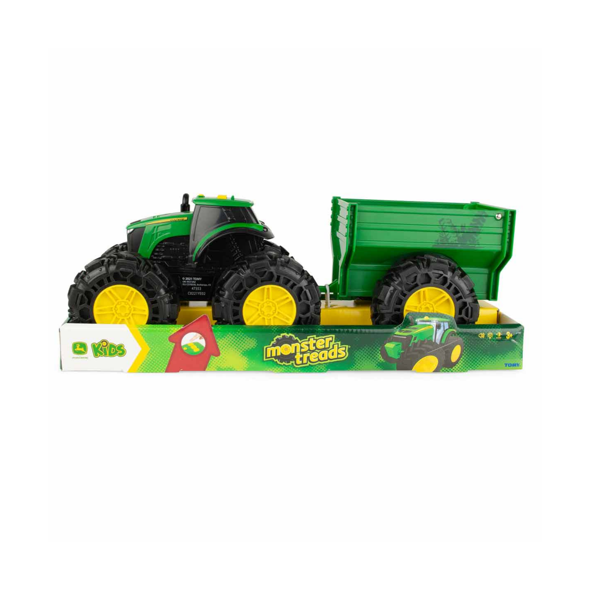 Monster Treads Lights & Sounds Tractor with Wagon