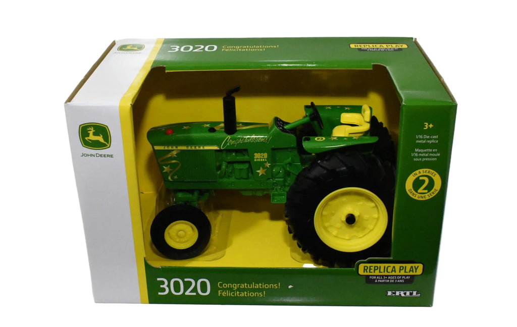 1/16 John Deere 3020 Tractor With Congratulations & Celebration Graphics