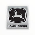 John Deere Trademark Black Chrome Decal