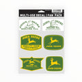 John Deere Vintage Logos Decal 6 Piece Fan Pack
