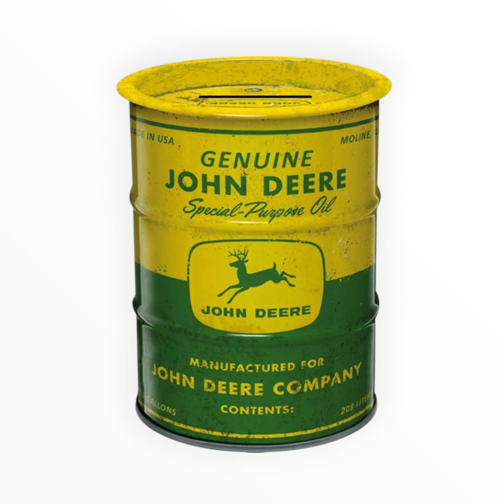 John Deere Money Box Oil Barrel