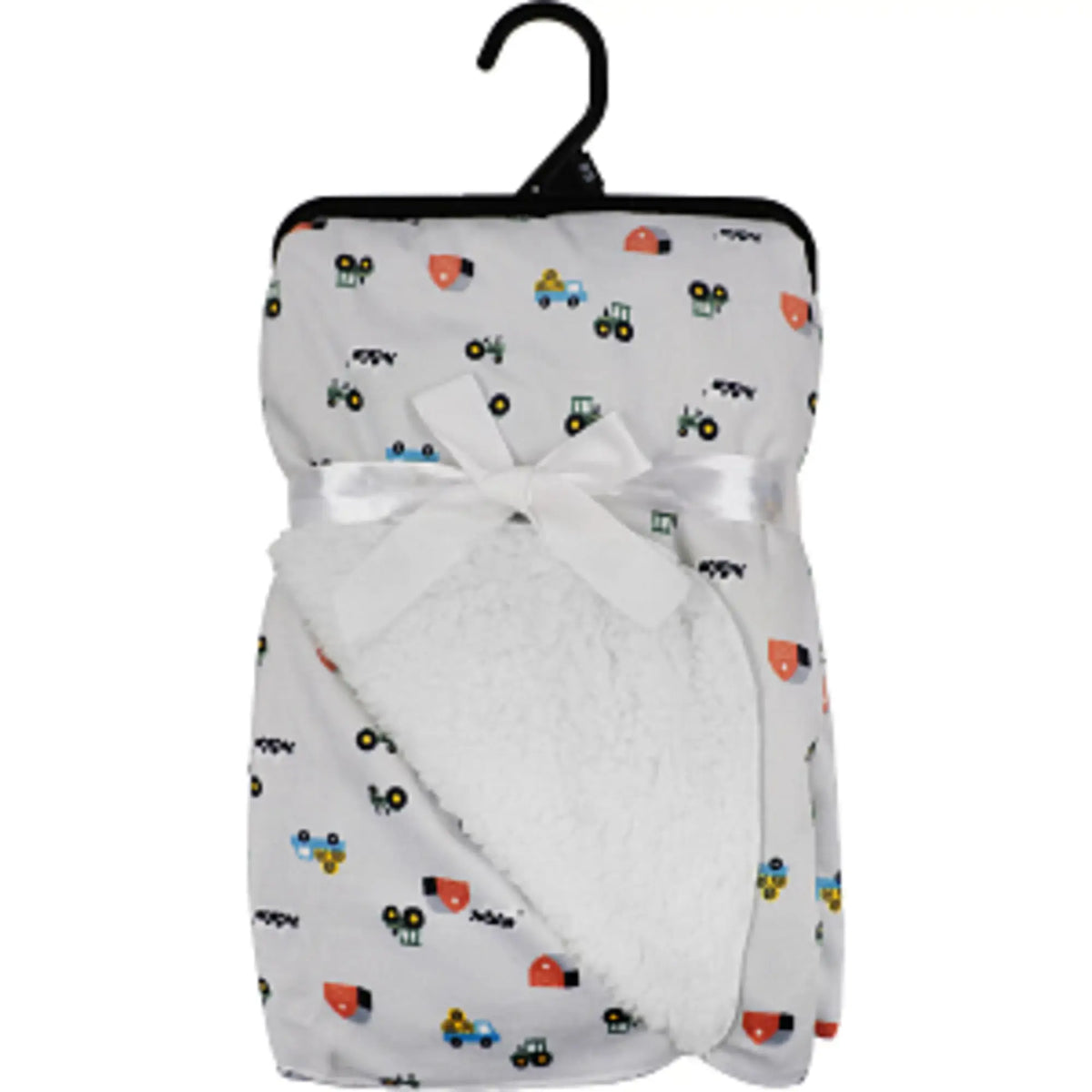 John Deere Farm Sherpa Baby Blanket