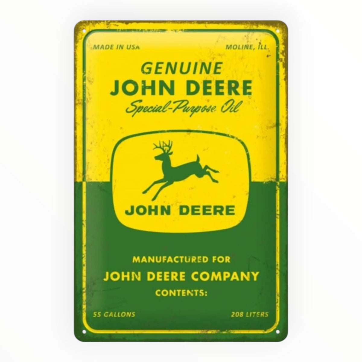 John Deere Special Purpose Oil Tin Sign