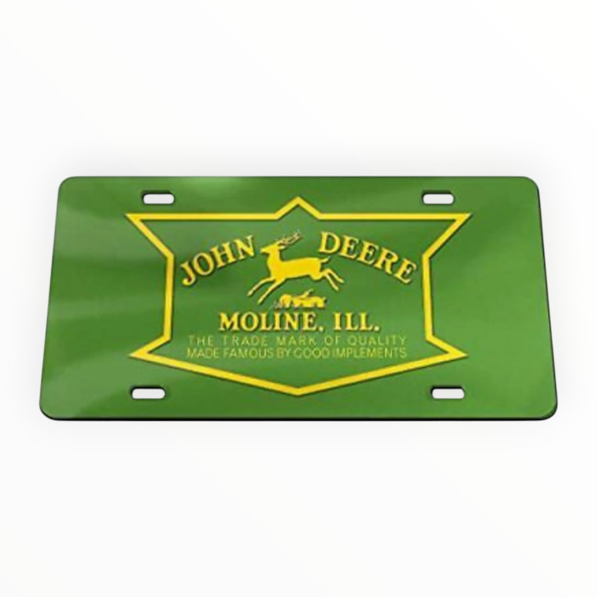 John Deere Acrylic License Plate Sign