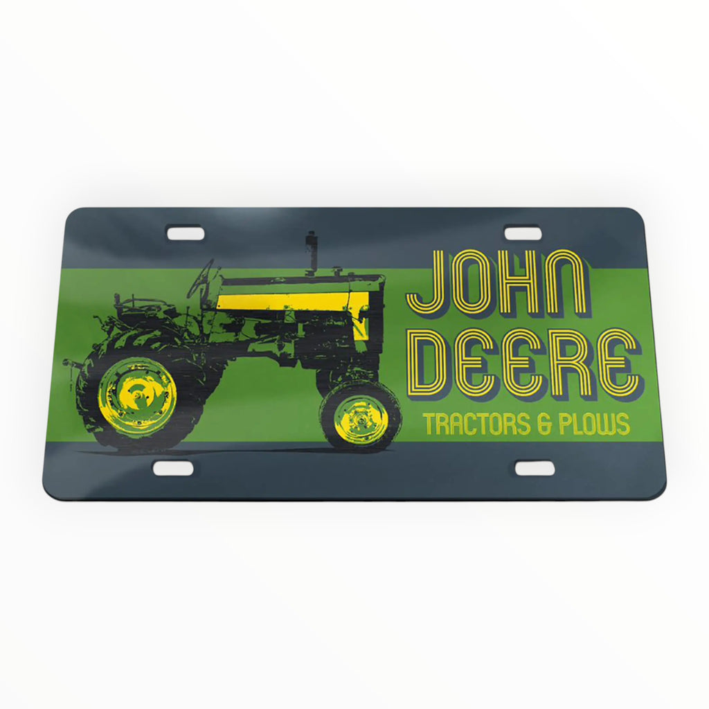 John Deere Acrylic License Plate Sign