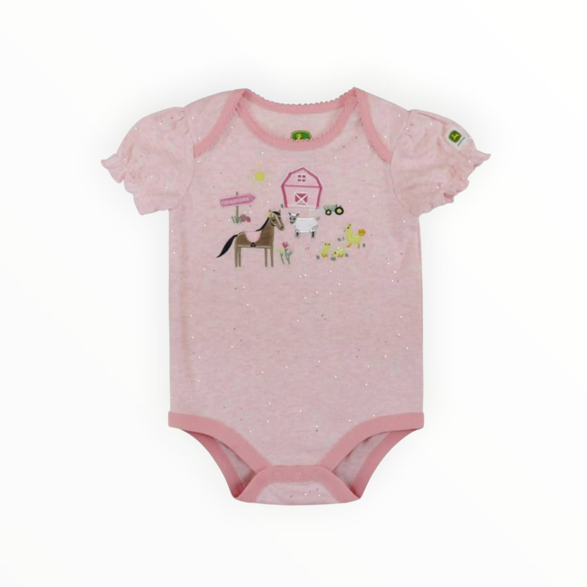 Infant Babygrow Pink Sugar Glitter Yard