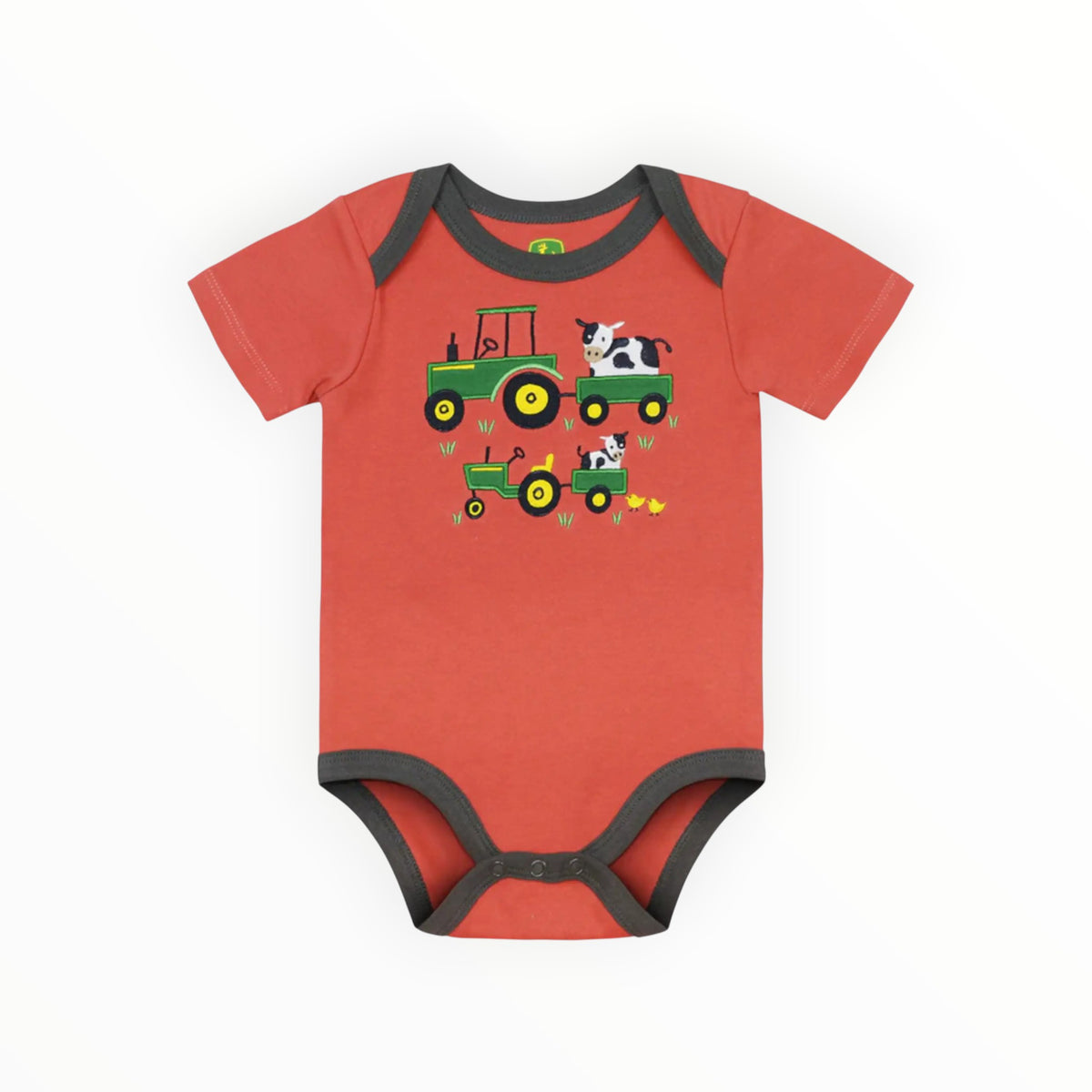 Infant Tractors & Cows Babygrow