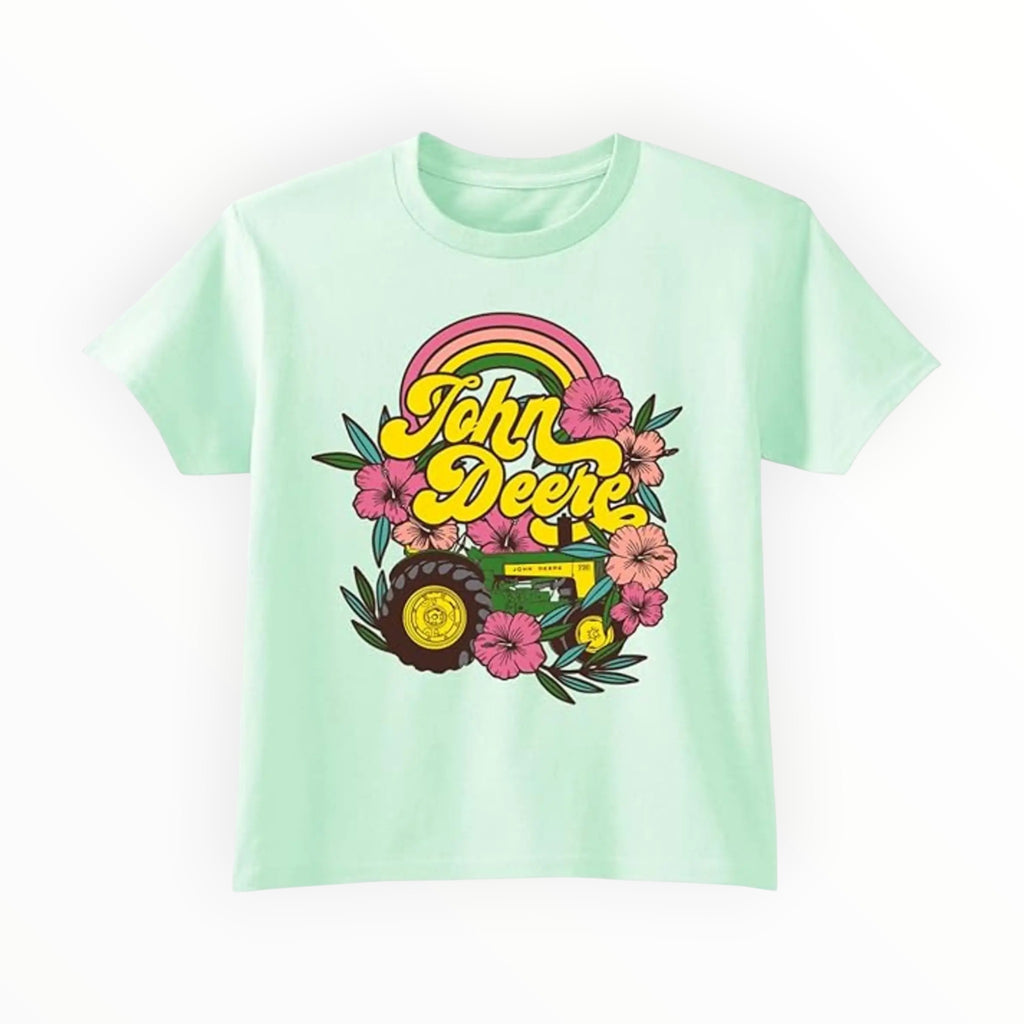 Girls Tropical Tractor T-Shirt