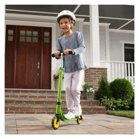 John Deere Adjustable Kick/Push Scooter Ride-On with Light-Up Wheels (Kids 5+)