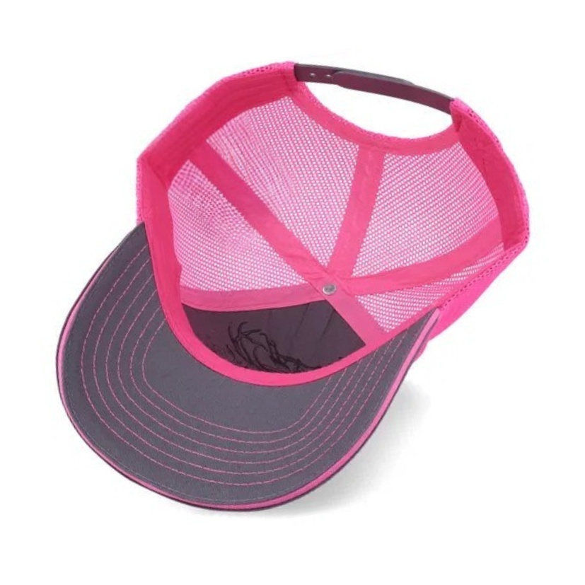 John Deere Charcoal & Pink Mesh Trucker Cap