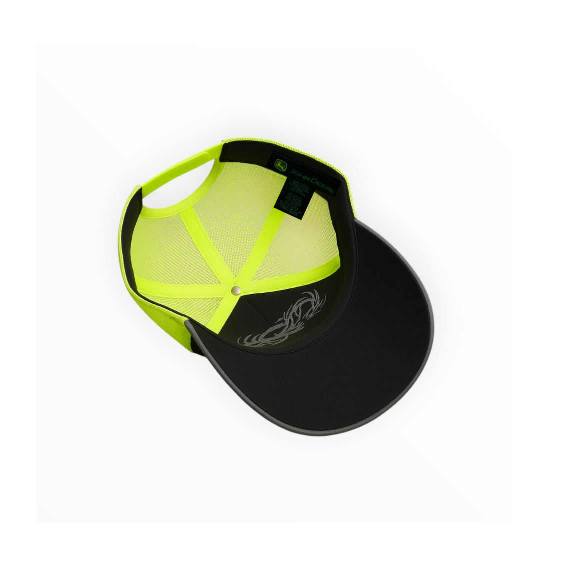 Neon Yellow Reflective Mesh Cap