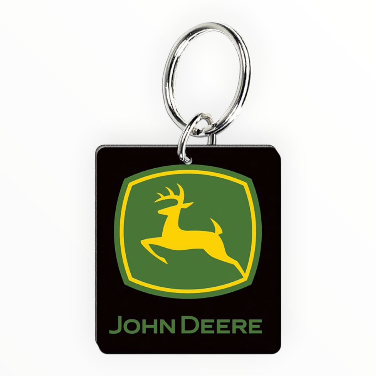 John Deere Trademark Logo Keychain