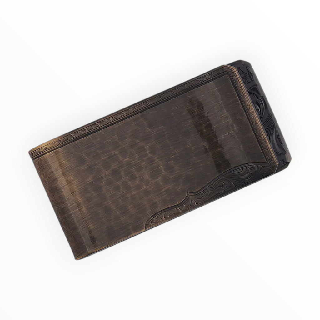 John Deere Vintage Bronze Filigree Money Clip