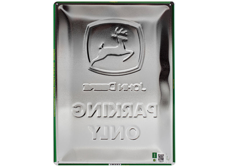 John Deere Parking Only Tin Sign