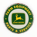 John Deere Parts & Service Tin Sign