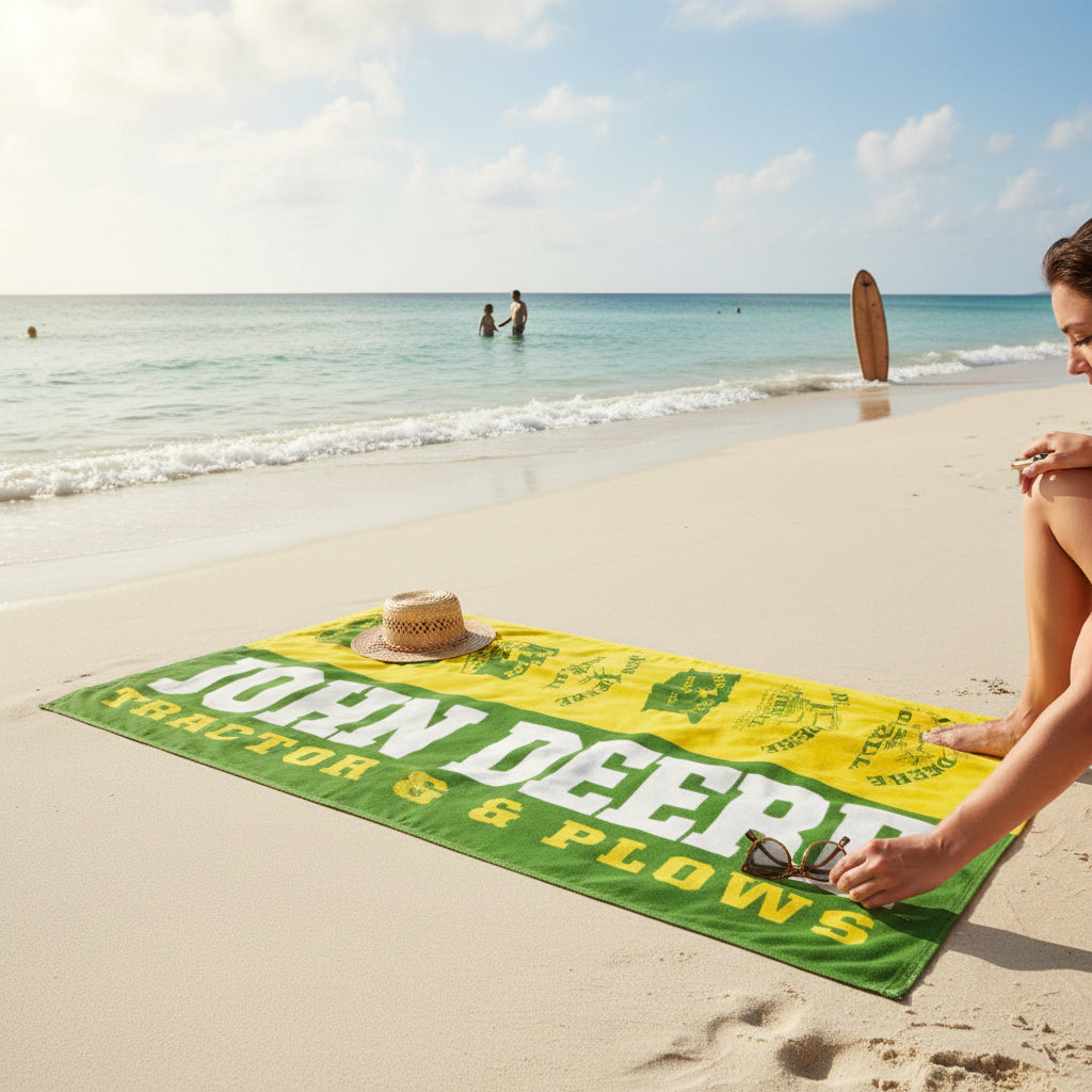 John Deere Beach Towel