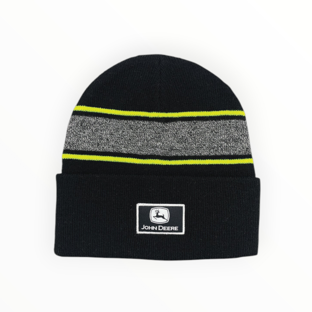 BEANIE BLACK PATCH KNIT