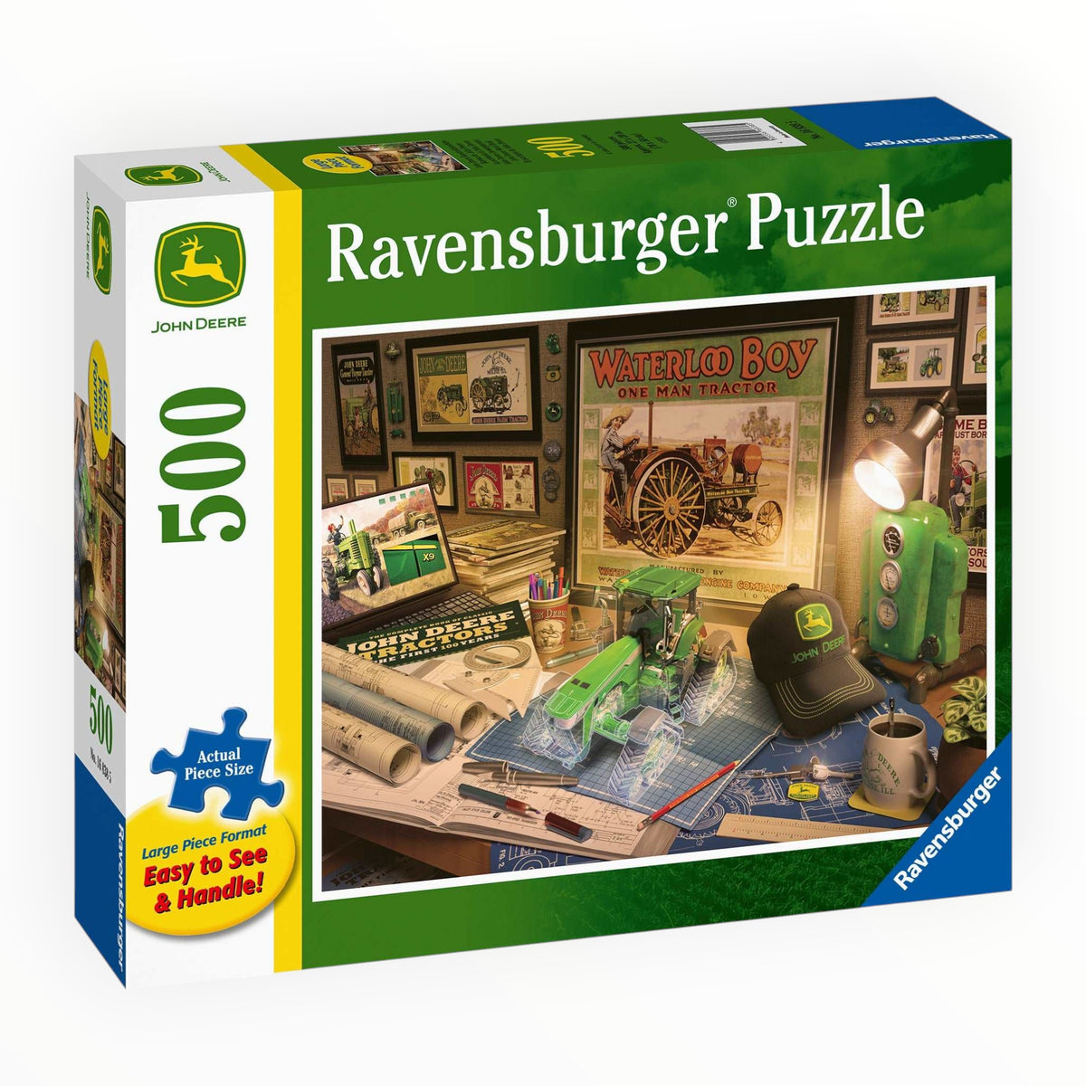 John Deere Work Desk Large Format Puzzle (500 Piece)