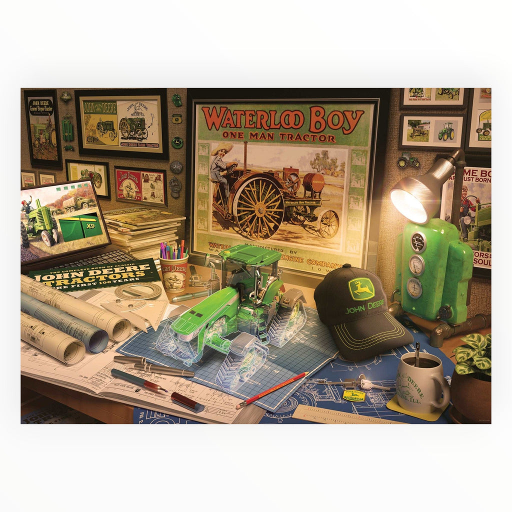 John Deere Work Desk Large Format Puzzle (500 Piece)