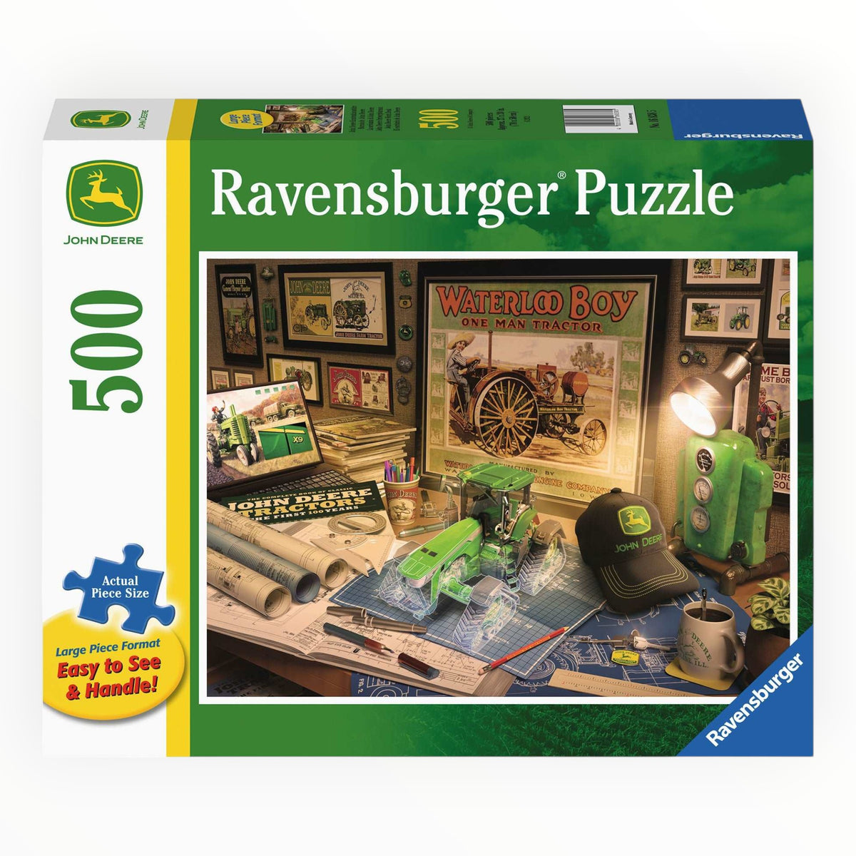 John Deere Work Desk Large Format Puzzle (500 Piece)